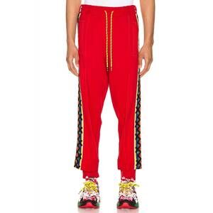 NEW PUMA jahnkoy track pants in red